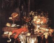 Banquet Still-Life with a Mouse - 亚伯拉罕·凡·贝叶林
